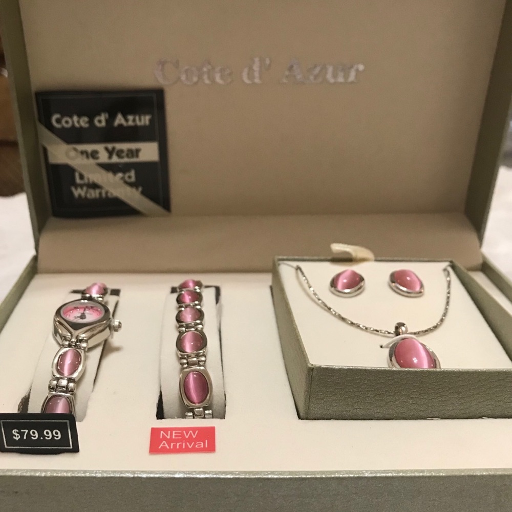 Côte d’ Azur Watch and Necklace Set